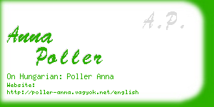 anna poller business card